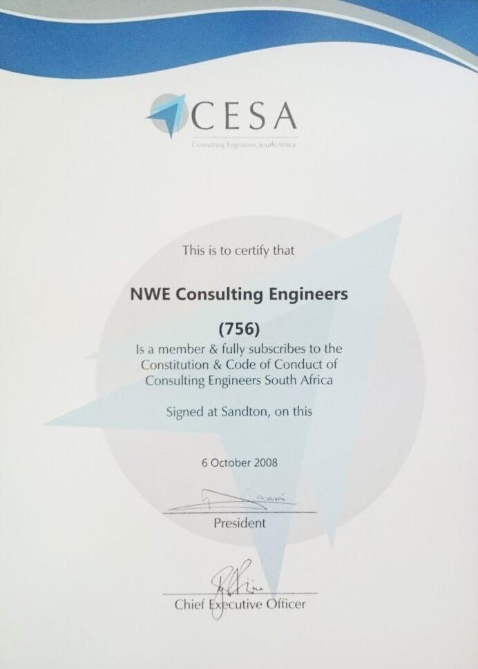 CESA certificate