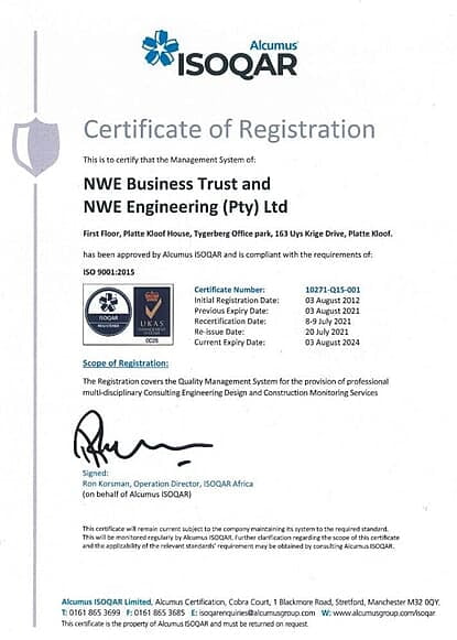 ISOQAR certificate